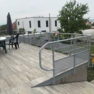 Garde corps terrasse acier